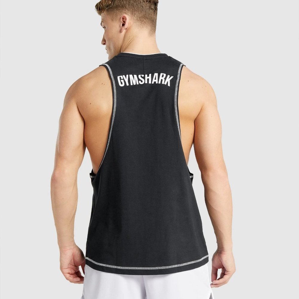 Gymshark Mens RECESS TANK Black XL